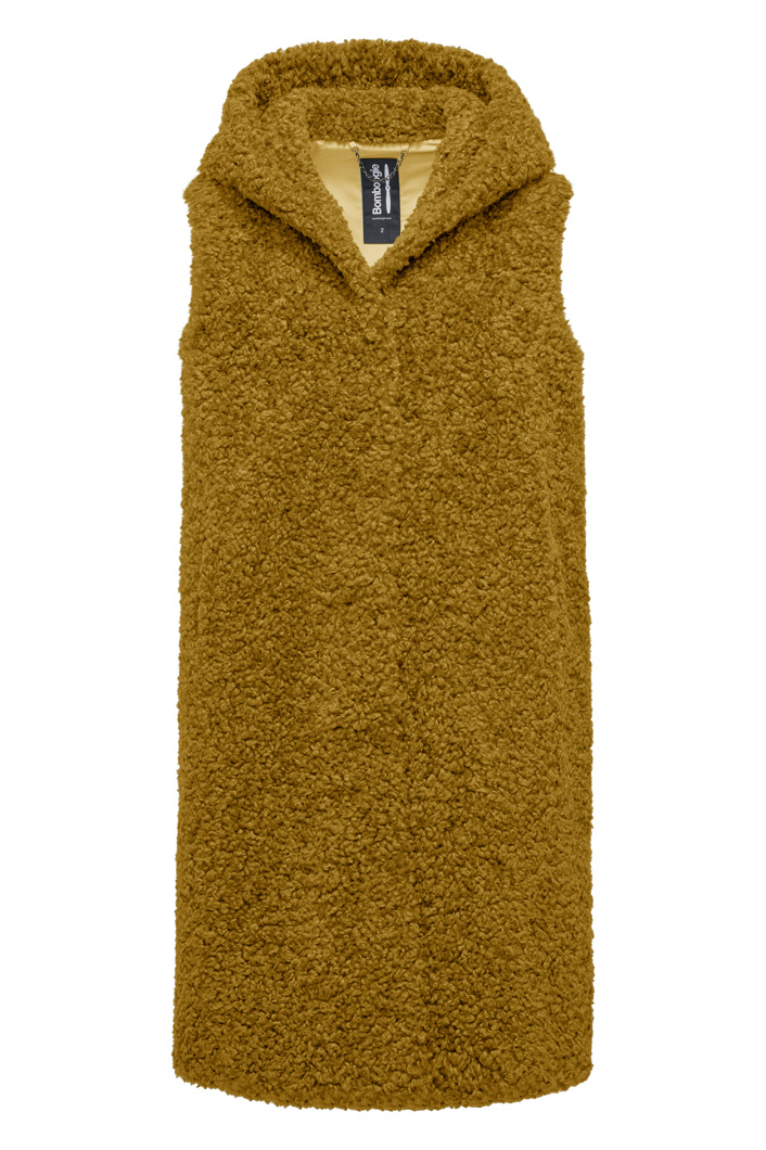 FUR VEST - RAW + NUT