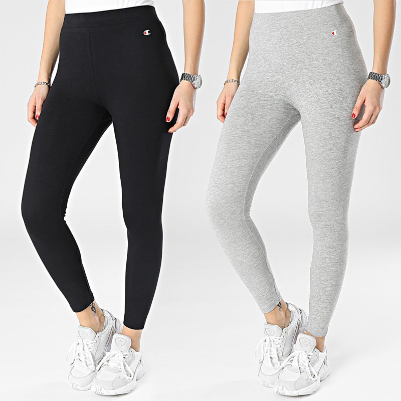LEGGINGS 2 PACK - OXFORD GREY MELANGE / NEW BLACK