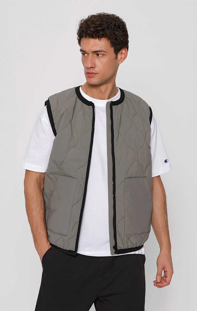 DOWN VEST - GUM