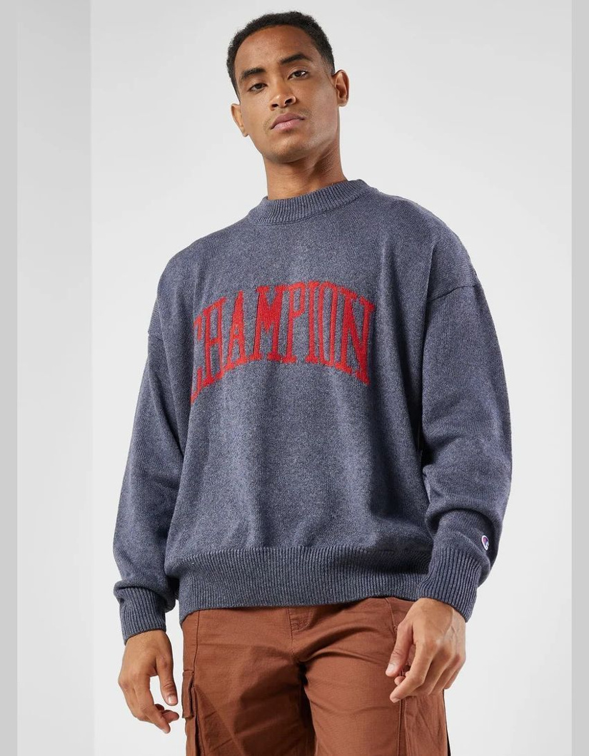 CREWNECK - ICE BLUE/JET