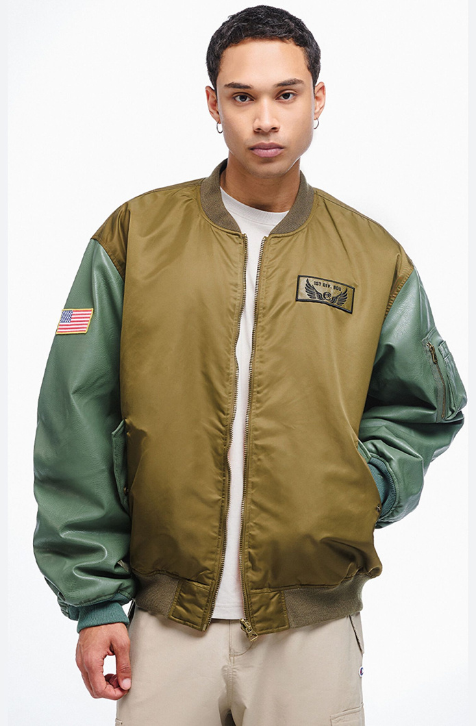 BOMBER - MELANGE / TYM / AUTUMN GOLD