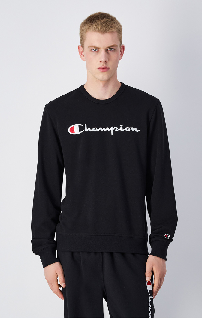 CREWNECK - NEW BLACK - HEATHER (NON - SOLID)