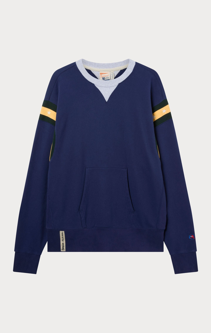 CREWNECK - BLUE VIOLET / LIGHT OXFORD GREY MELANGE / PIE /