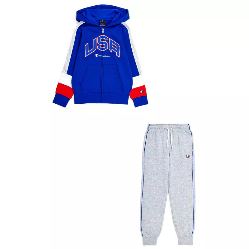 TRACKSUIT - BLUE VIOLET / NEW OXFORD GREY MELANGE / WHITE / R