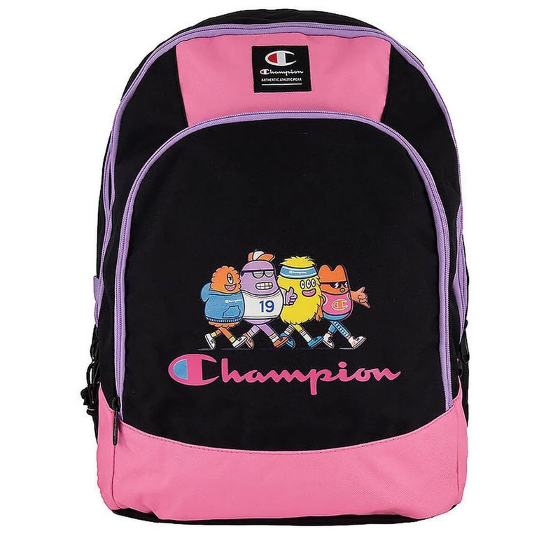 BACKPACK - NEW BLACK / FUCHSIA PINK / PURPLE ROSE
