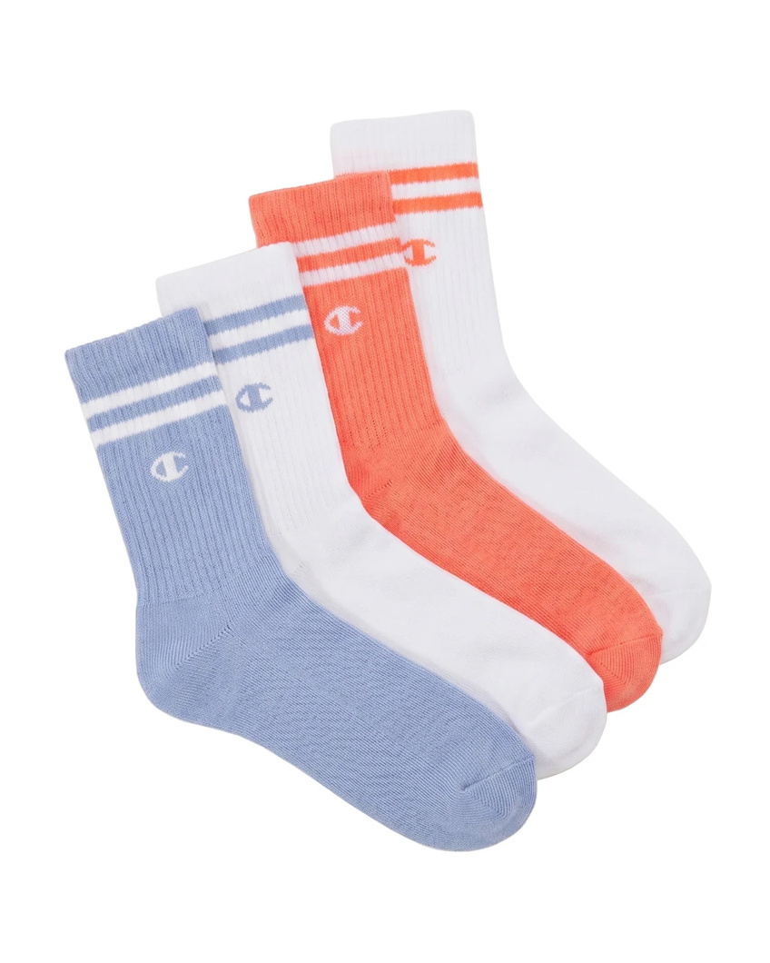 SOCKS 4 PACK - WHITE / BANANA YELLOW / CYPRESS GREEN / WHITE