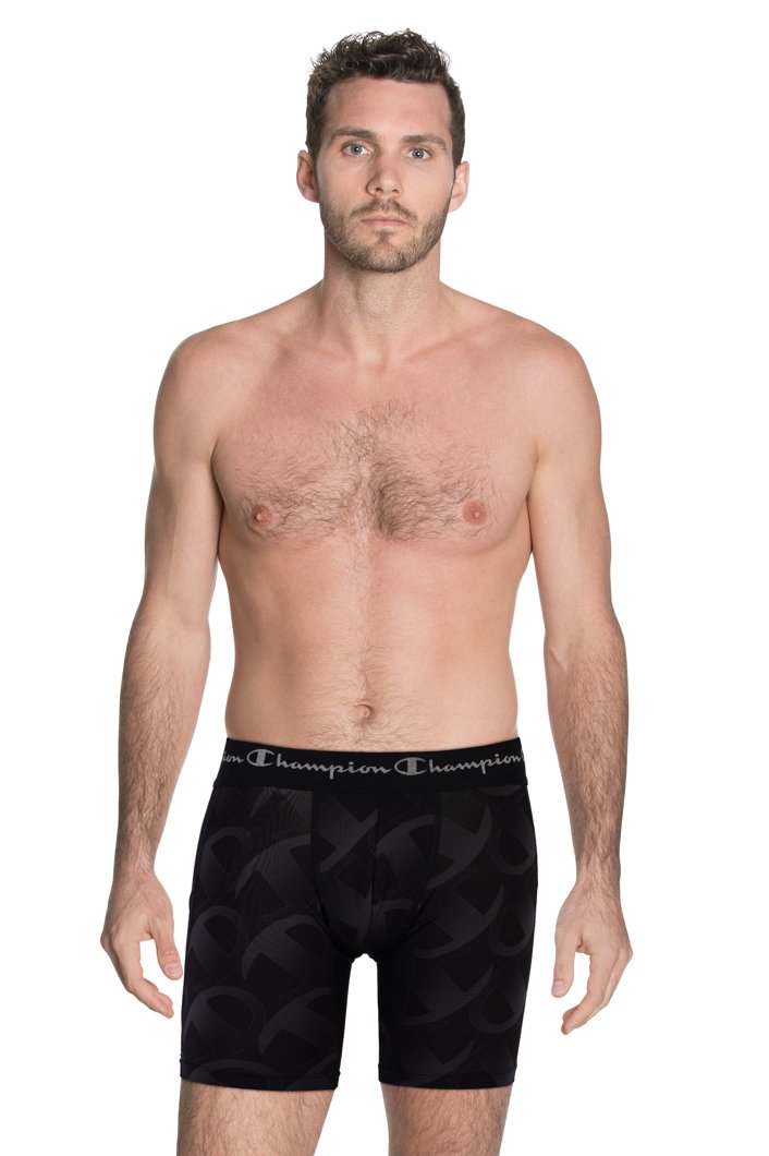BOXERS - BLACK PRINTED