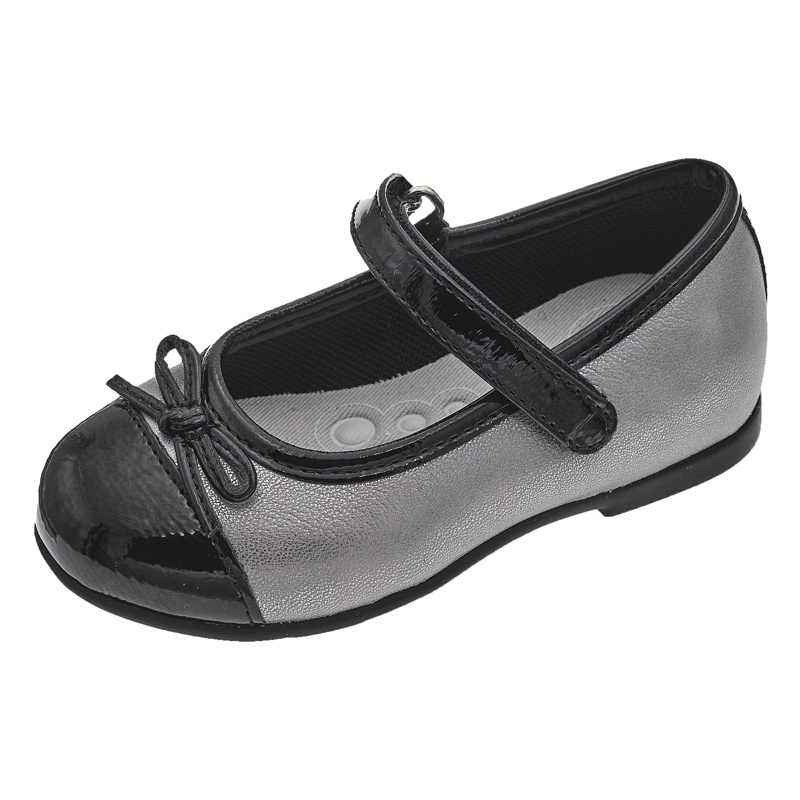 BALLET FLATS - STEEL
