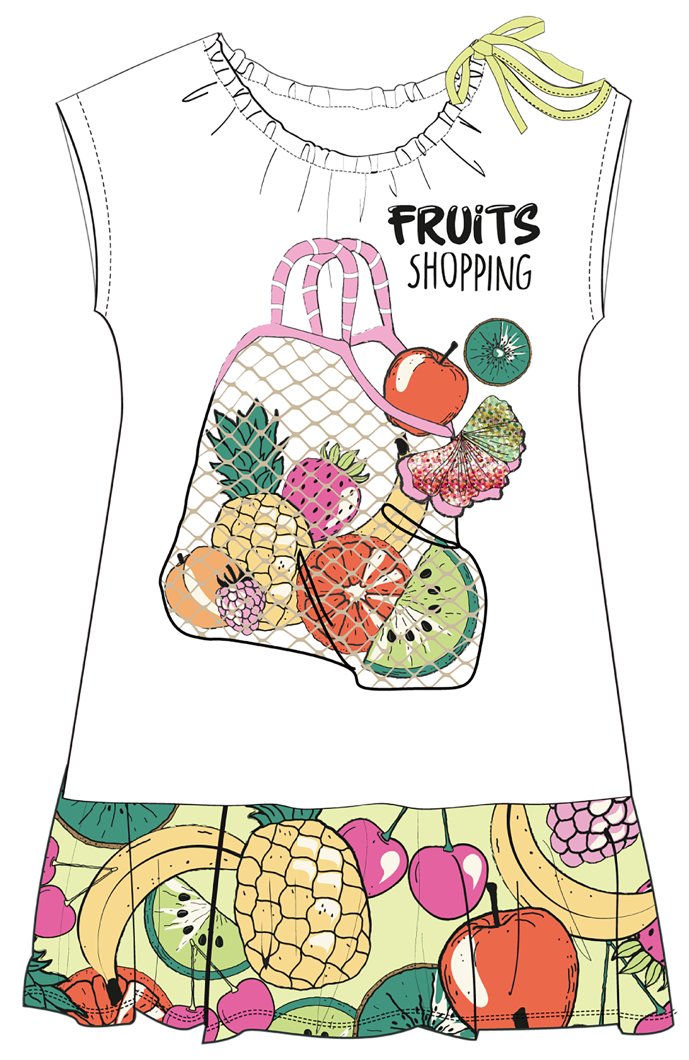 DRESS SLEEVELESS - GREEN PRINTED