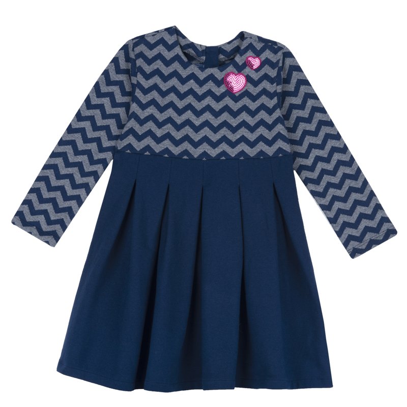 DRESS LONG SLEEVE - DARK BLUE
