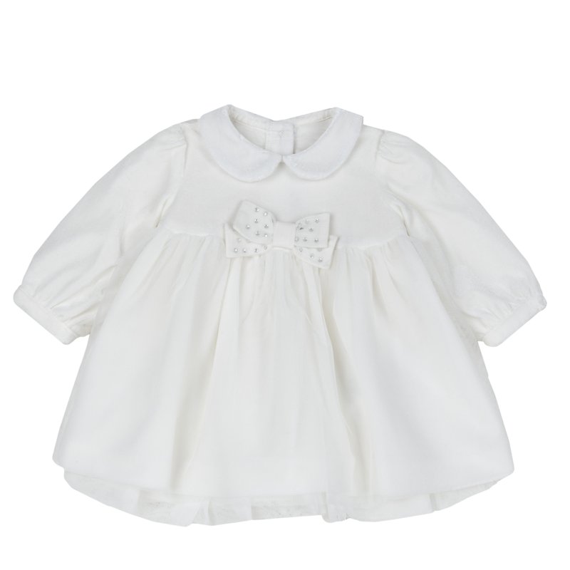 DRESS LONG SLEEVE - NATURAL