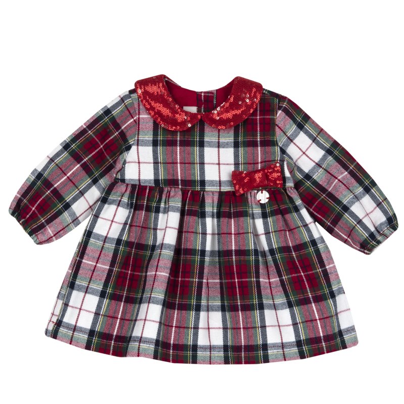 DRESS LONG SLEEVE - MEDIUM RED