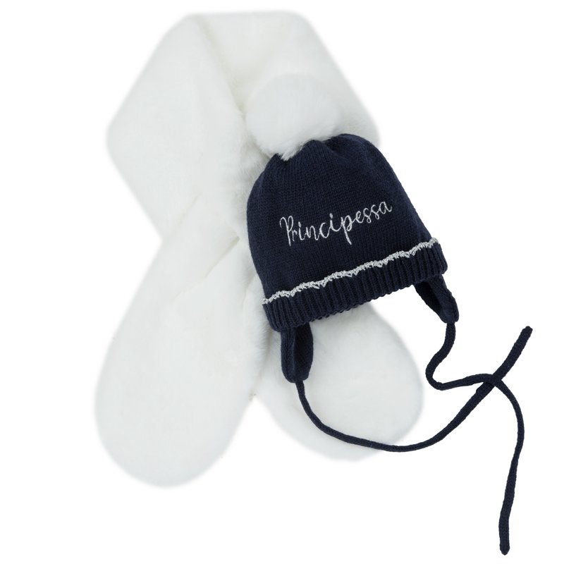 SET 2: HAT + SCARF - DARK BLUE