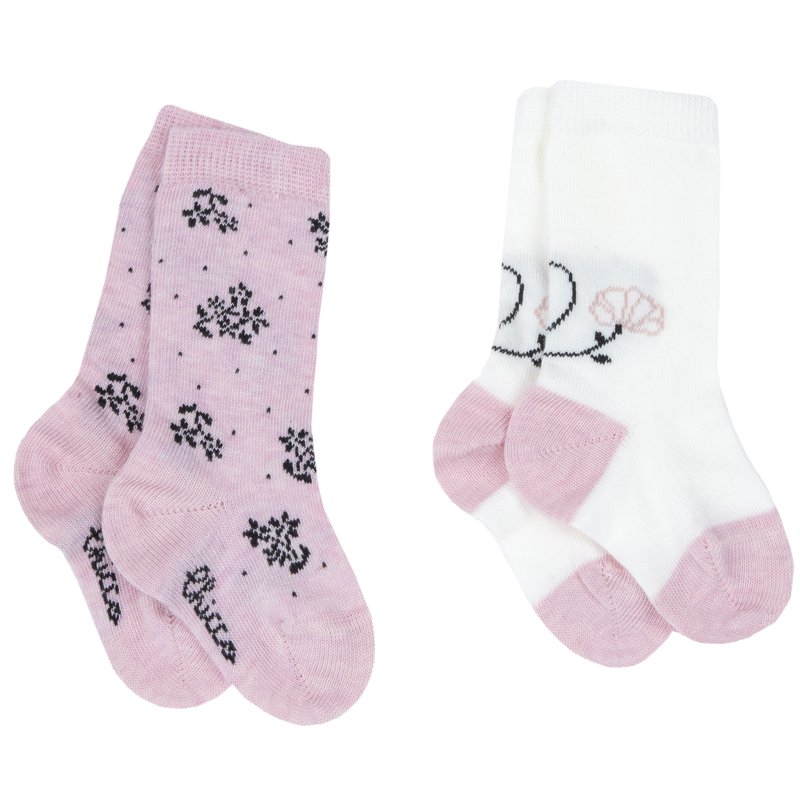 KNEE-HIGH SOCKS 2 PACK - MEDIUM PINK