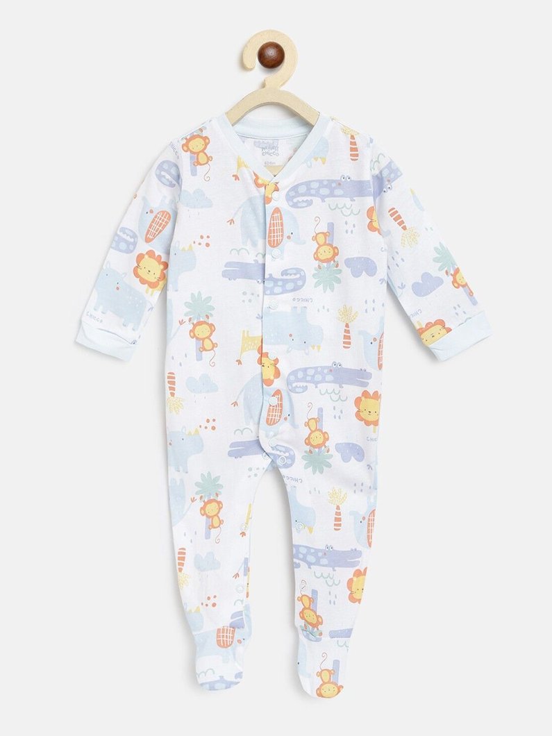 JUMPSUIT - LIGHT BLUE PRINTED