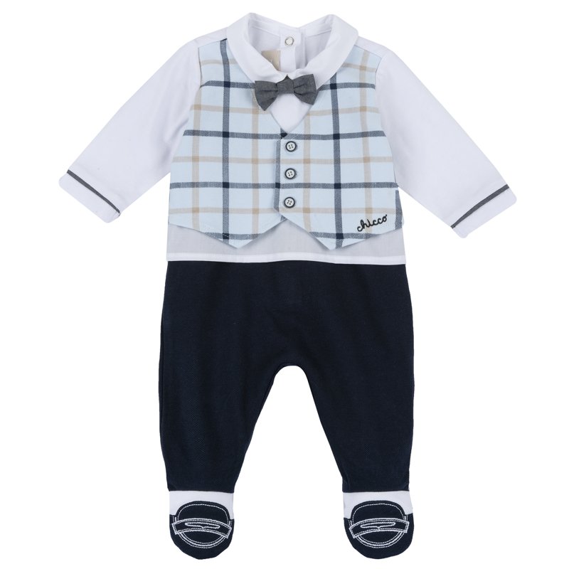 JUMPSUIT - WHITE/BLUE