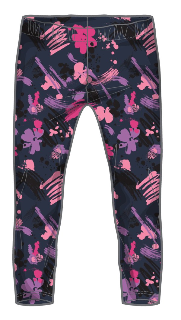 LEGGINGS - BLUE PRINTED
