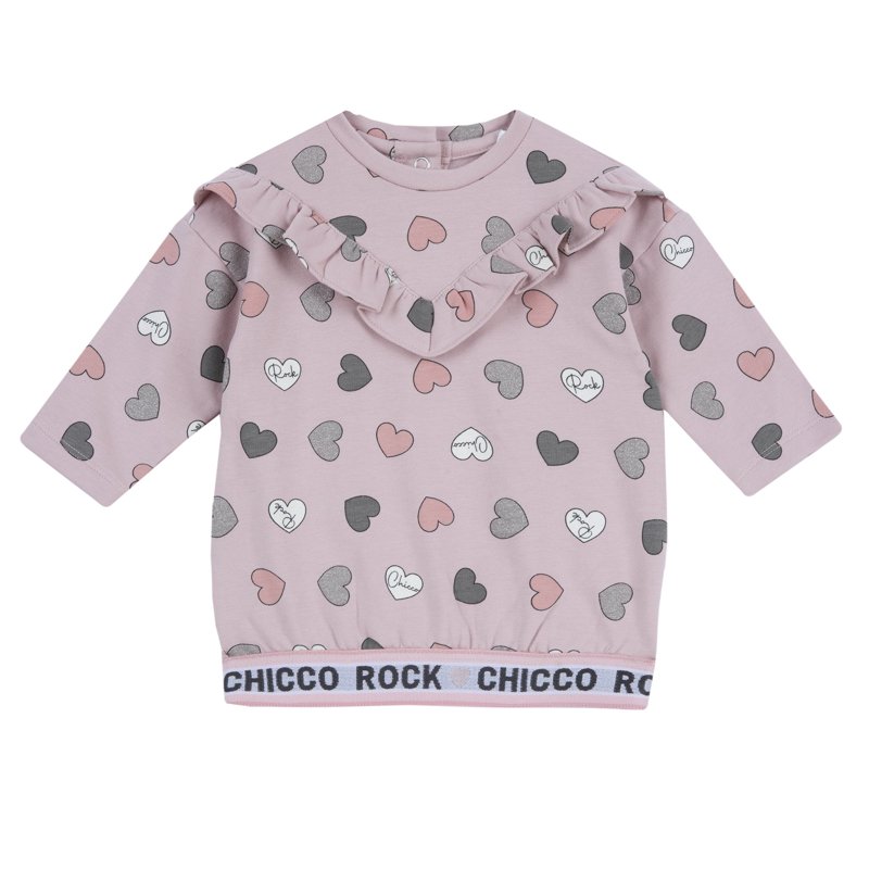 DRESS LONG SLEEVE - MEDIUM PINK