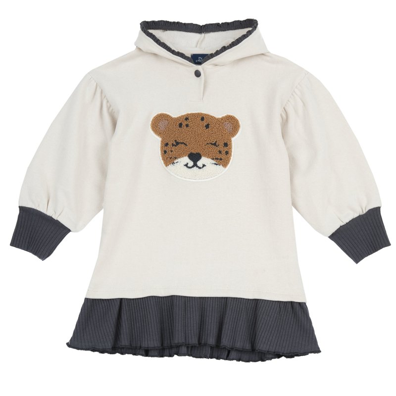DRESS LONG SLEEVE - LIGHT NATURAL
