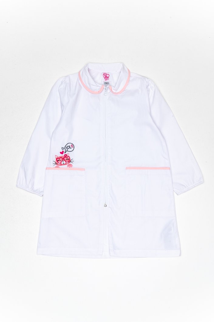 KINDERGARDEN APRON - WHITE