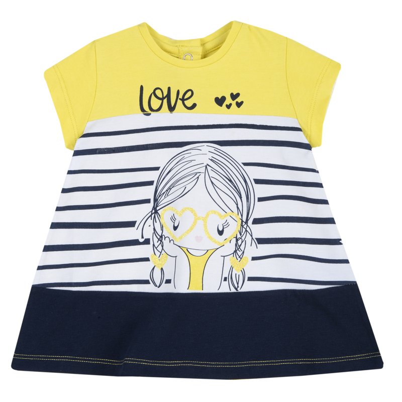 DRESS SHORT SLEEVE - MEDIUM YELLOW