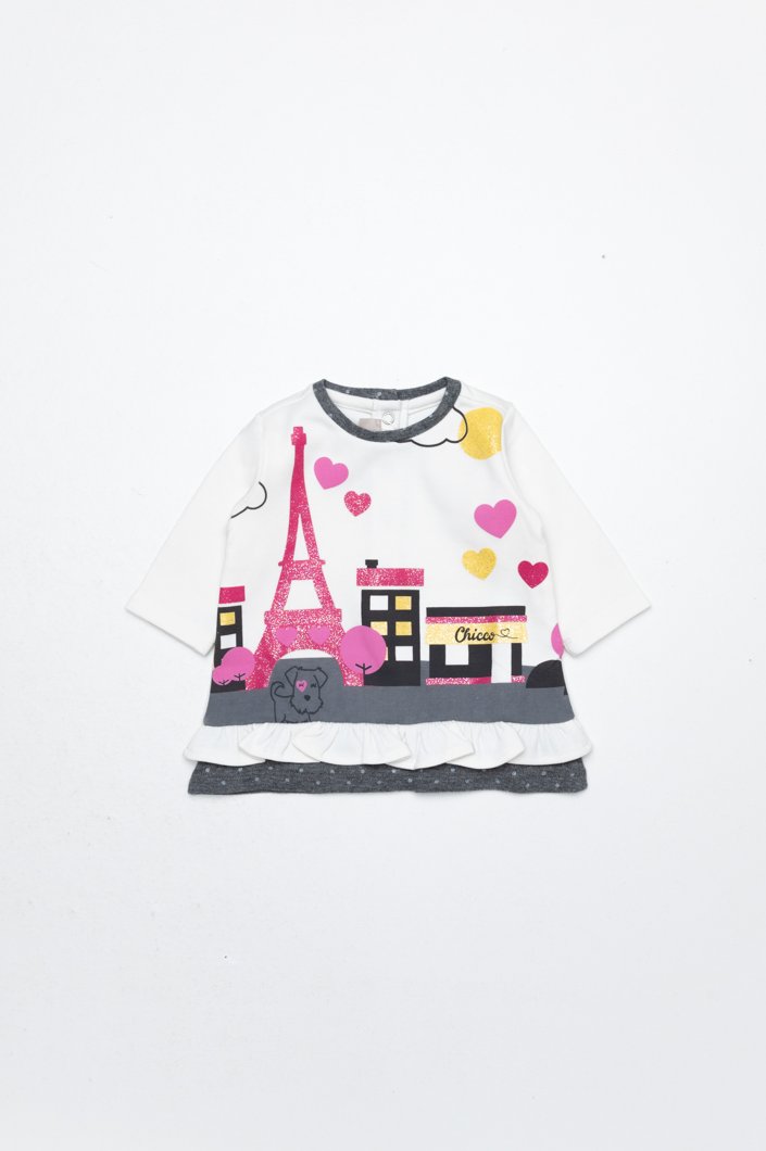 DRESS LONG SLEEVE - WHITE
