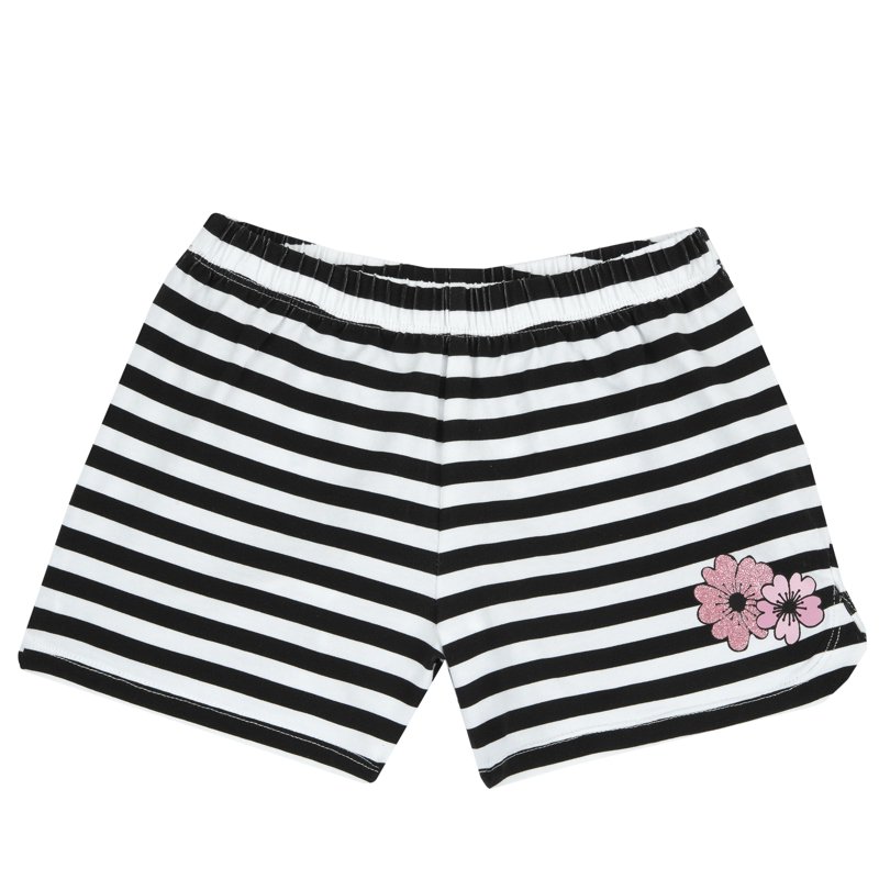 SHORTS - WHITE/BLACK