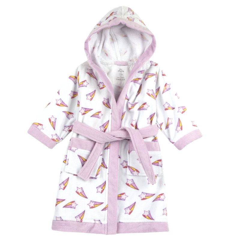 BATHROBE - WHITE/PINK