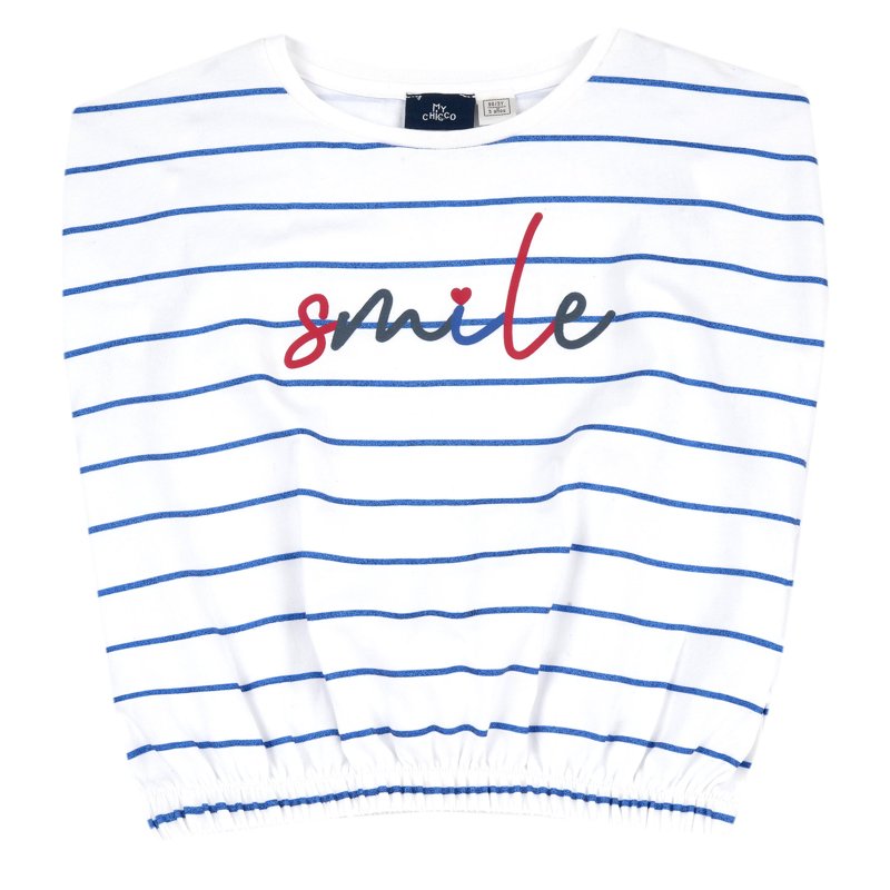 T-SHIRT SHORT SLEEVE - LIGHT BLUE STRIPED