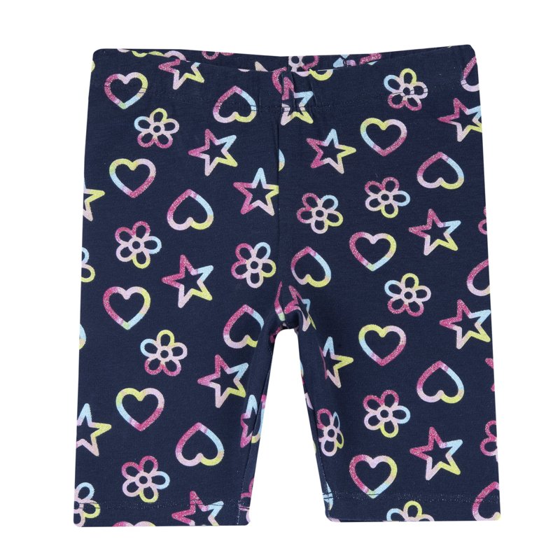 BIKE SHORTS - BLUE PRINTED