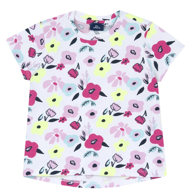 T-SHIRT SHORT SLEEVE - WHITE/YELLOW