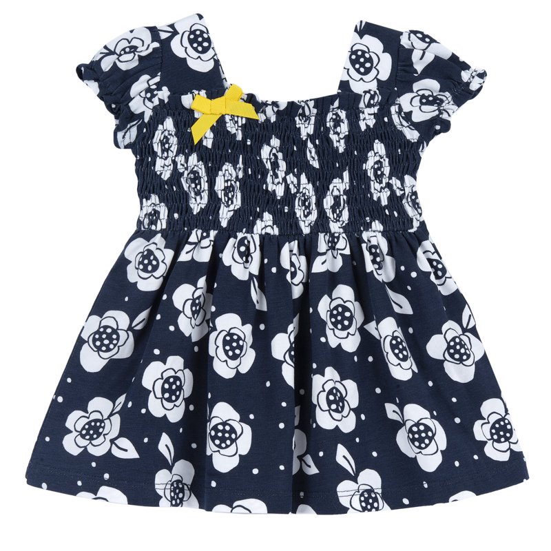 DRESS SLEEVELESS - WHITE/BLUE