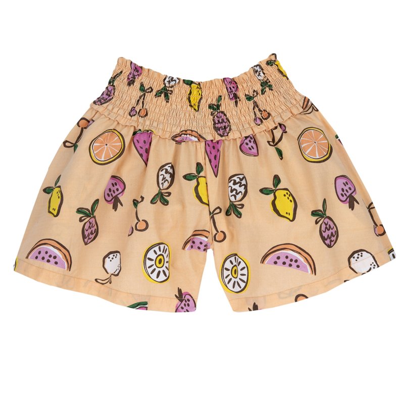SHORTS - ORANGE PRINTED