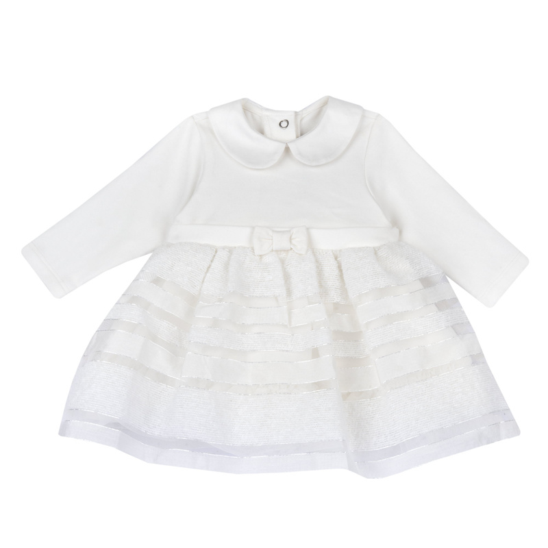 DRESS LONG SLEEVE - WHITE