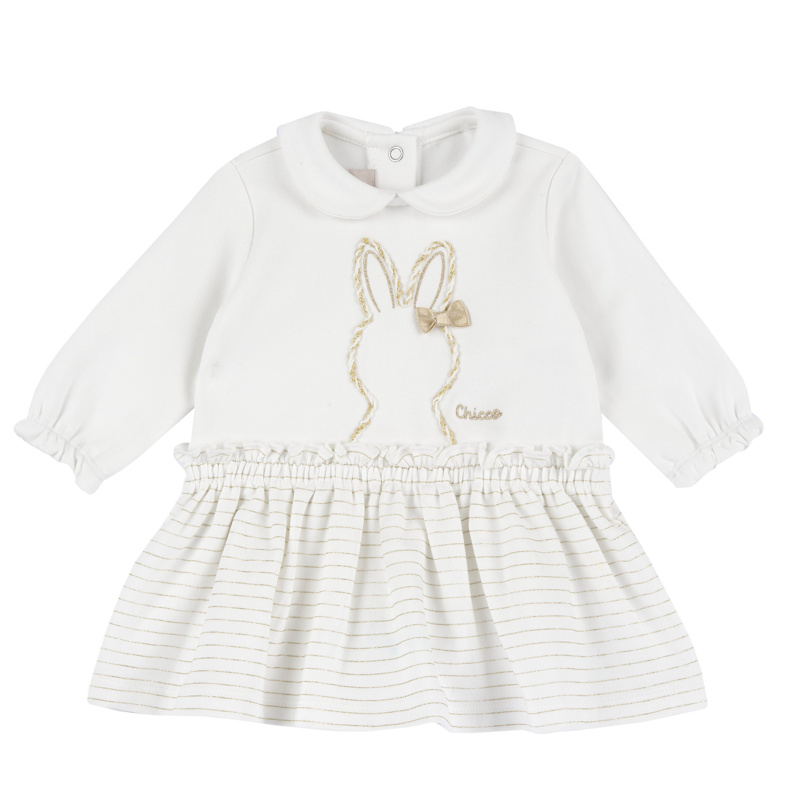 DRESS LONG SLEEVE - WHITE