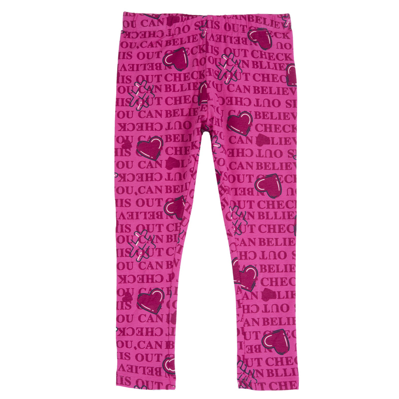 LEGGINGS - PINK PRINTED