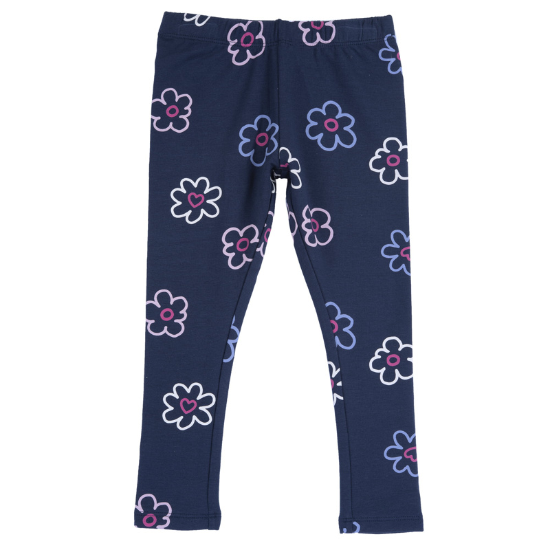 LEGGINGS - BLUE PRINTED