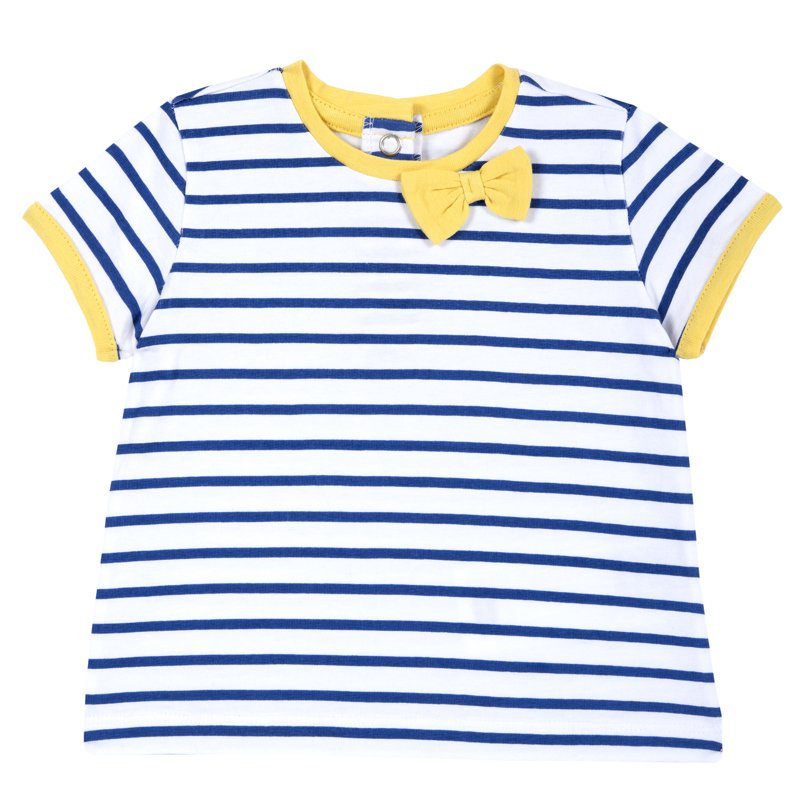T-SHIRT SHORT SLEEVE - WHITE/BLUE
