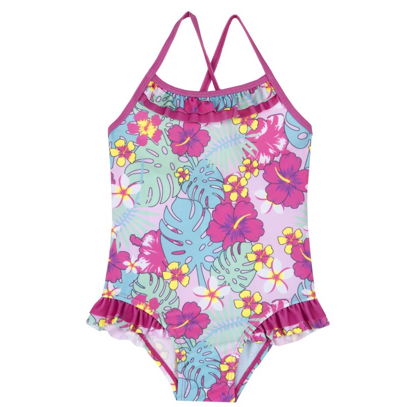 SWIMSUIT - LILAC PRINTED
