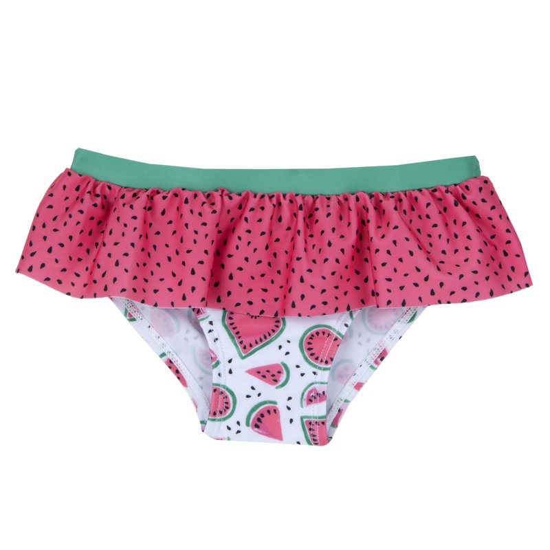 BIKINI BOTTOM - WHITE/PINK