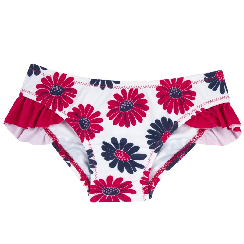 BIKINI BOTTOM - WHITE/RED