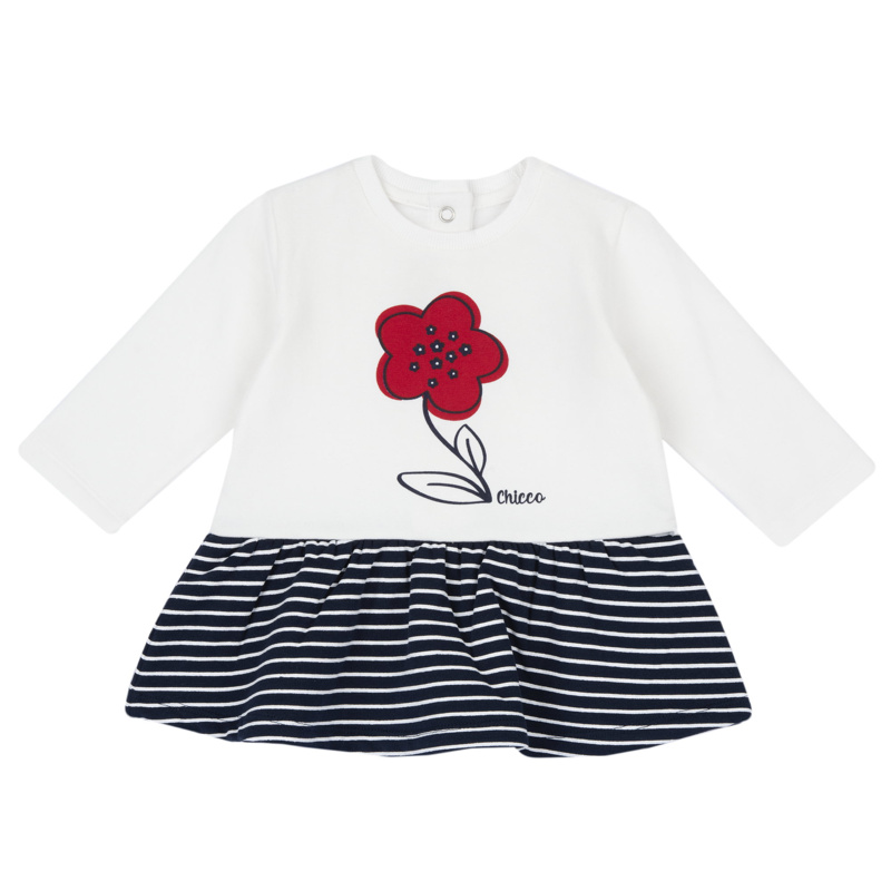 DRESS LONG SLEEVE - WHITE
