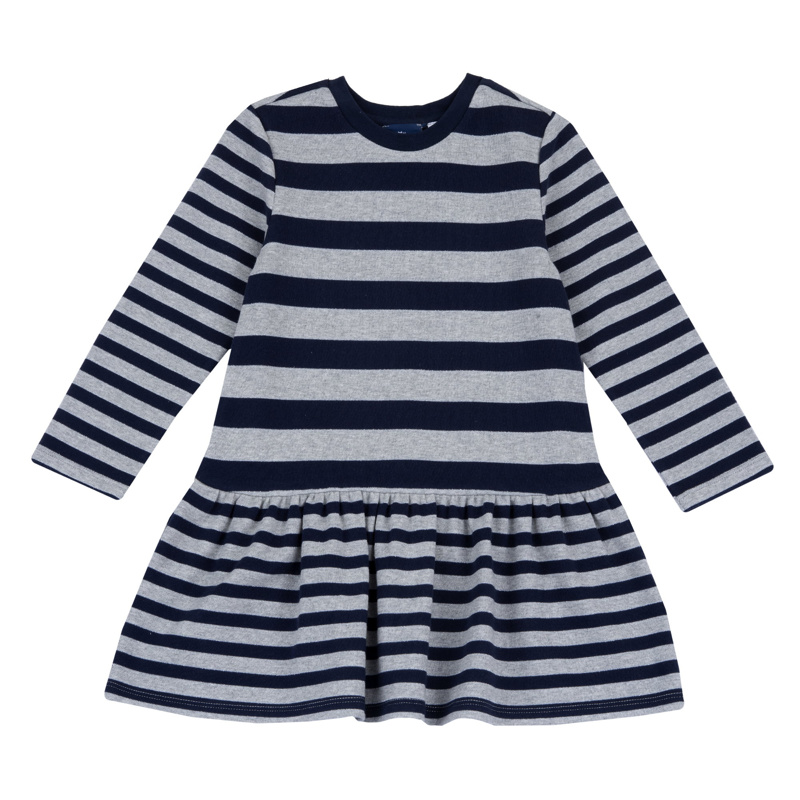 DRESS LONG SLEEVE - STEEL