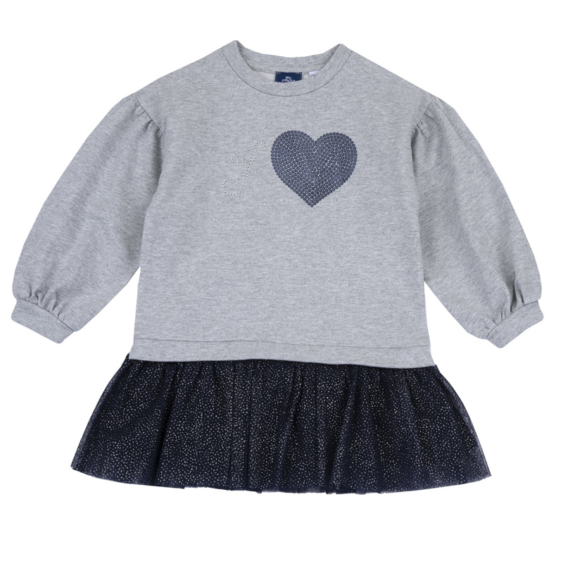 DRESS LONG SLEEVE - DARK BLUE