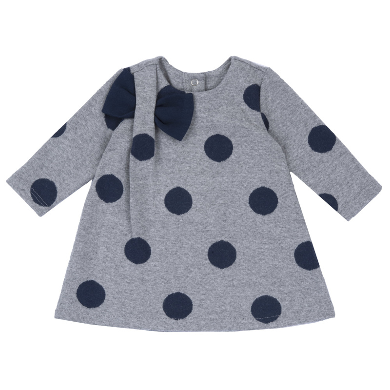 DRESS LONG SLEEVE - MEDIUM GREY