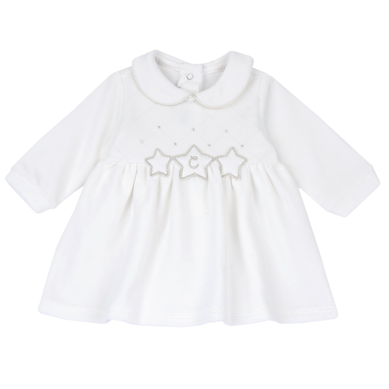 DRESS LONG SLEEVE - WHITE