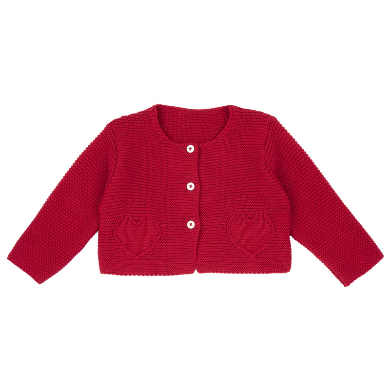 CARDIGAN - MEDIUM RED