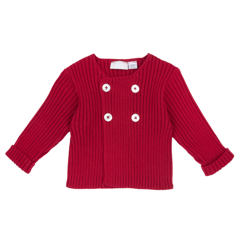 CARDIGAN - MEDIUM RED