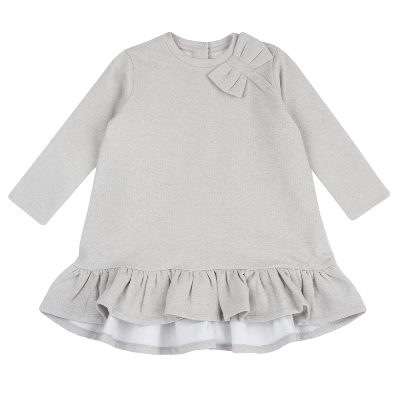 DRESS LONG SLEEVE - LIGHT NATURAL