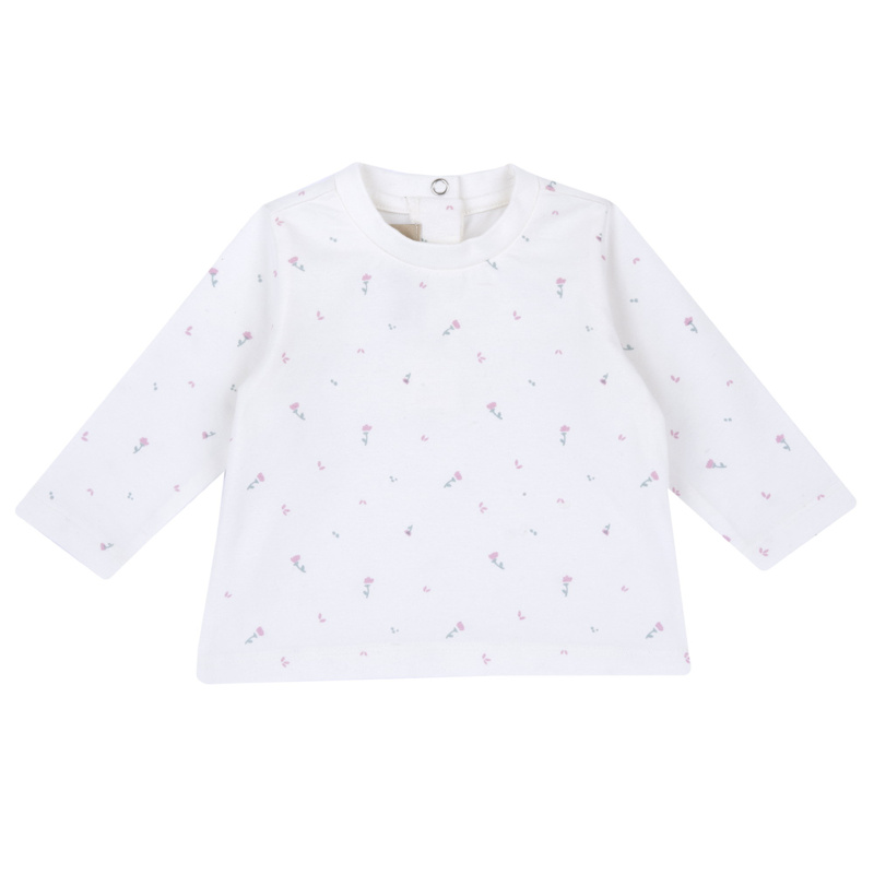 T-SHIRT LONG SLEEVE - WHITE/PINK